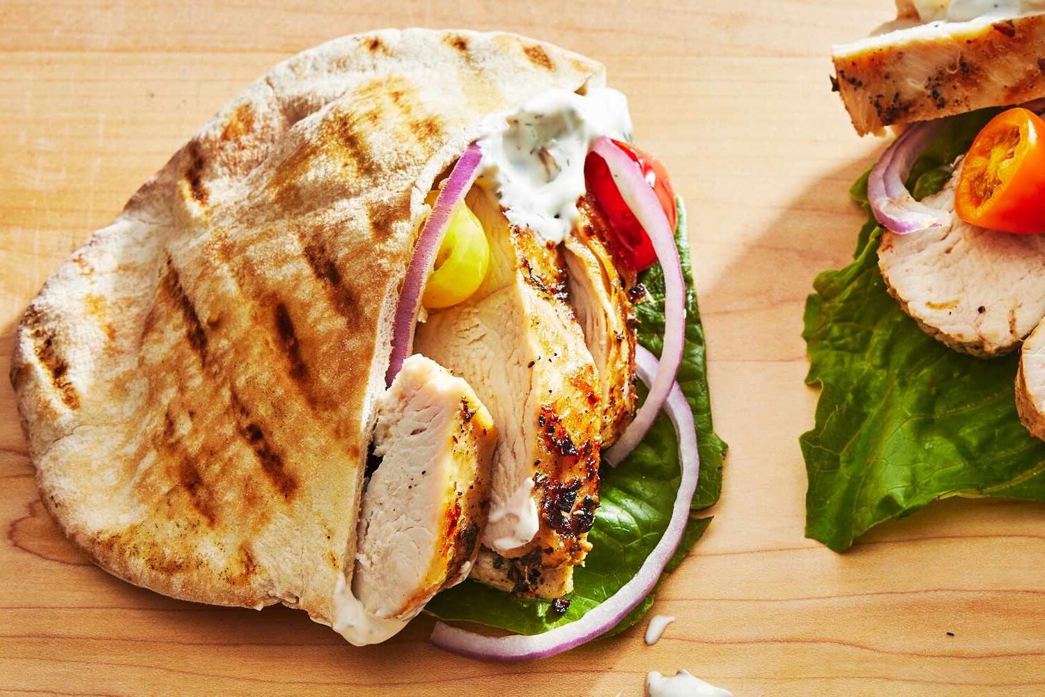 marinated-chicken-pita-sandwich-recipe