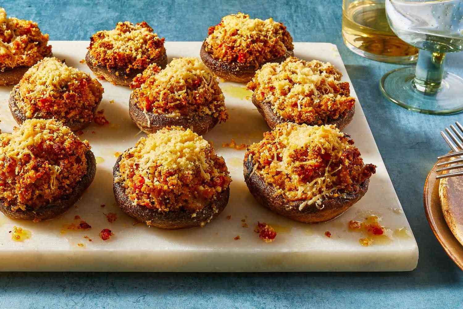 creole-crab-stuffed-mushrooms-recipe